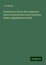 I. Hochhuth: Enumeration der in den russischen Gouvernements Kiew und Volhynien bisher aufgefundenen Kafer, Buch