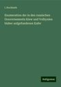 I. Hochhuth: Enumeration der in den russischen Gouvernements Kiew und Volhynien bisher aufgefundenen Kafer, Buch