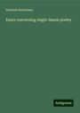 Heinrich Rehrmann: Essay concerning Anglo-Saxon poetry, Buch