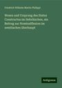 Friedrich Wilhelm Martin Philippi: Wesen und Ursprung des Status Constructus im Hebräischen, ein Beitrag zur Nominalflexion im semitischen überhaupt, Buch