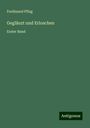 Ferdinand Pflug: Geglänzt und Erloschen, Buch