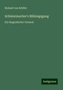 Richard von Kittlitz: Schleiermacher's Bildungsgang, Buch