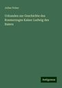 Julius Ficker: Urkunden zur Geschichte des Roemerzuges Kaiser Ludwig des Baiern, Buch