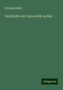 Henning Ratjen: Geschichte der Universität zu Kiel, Buch