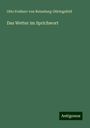 Otto Freiherr von Reinsberg-Düringsfeld: Das Wetter im Sprichwort, Buch