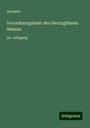 Anonym: Verordnungsblatt des Herzogthums Nassau, Buch