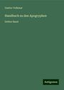 Gustav Volkmar: Handbuch zu den Apogryphen, Buch