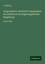 A. Bühling: Geographisch-statistisch-topographisches Handbuch des Regierungsbezirks Magdeburg, Buch