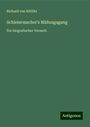 Richard von Kittlitz: Schleiermacher's Bildungsgang, Buch