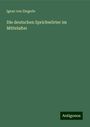 Ignaz von Zingerle: Die deutschen Sprichwörter im Mittelalter, Buch