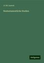 J. C. M. Laurent: Neutestamentliche Studien, Buch