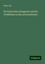 Viktor Kiy: Die Kant'schen Kategorien und ihr Verhältniss zu den Aristotelischen, Buch