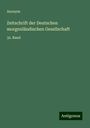 Anonym: Zeitschrift der Deutschen morgenländischen Gesellschaft, Buch