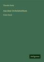 Theodor Keim: Aus dem Urchristenthum, Buch