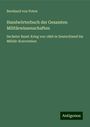 Bernhard Von Poten: Handwörterbuch der Gesamten Militärwissenschaften, Buch