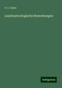 P. C. Zeller: Lepidopterologische Bemerkungen, Buch