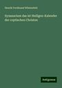 Henrik Ferdinand Wüstenfeld: Synaxarium das ist Heiligen-Kalender der coptischen Christen, Buch