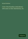 Richard Rathbun: A list of the Brazilian echinoderms: with notes on their distribution, etc., Buch