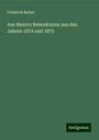 Friedrich Ratzel: Aus Mexico Reiseskizzen aus den Jahren 1874 und 1875, Buch