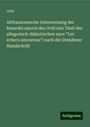 Ovid: Altfranzoesische Uebersetzung der Remedia amoris des Ovid (ein Theil des allegorisch-didactischen epos "Les echecs amoureux") nach der Dresdener Handschrift, Buch