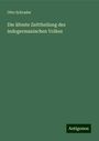 Otto Schrader: Die älteste Zeittheilung des indogermanischen Volkes, Buch