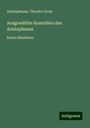 Aristophanes: Ausgewählte Komödien des Aristophanes, Buch