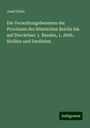 Josef Klein: Die Verwaltungsbeamten der Provinzen des Römischen Reichs bis auf Diocletian: 1. Bandes, 1. Abth.. Sicilien und Sardinien, Buch