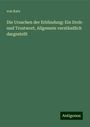 von Katz: Die Ursachen der Erblindung: Ein Droh- und Trostwort, Allgemein verständlich dargestellt, Buch