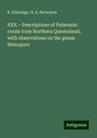 R. Etheridge: XXX.¿Descriptions of Palæozoic corals from Northern Queensland, with observations on the genus Stenopora, Buch