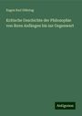 Eugen Karl Dühring: Kritische Geschichte der Philosophie von ihren Anfängen bis zur Gegenwart, Buch