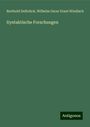 Berthold Delbrück: Syntaktische Forschungen, Buch