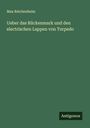 Max Reichenheim: Ueber das Rückenmark und den electrischen Lappen von Torpedo, Buch