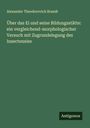 Alexander Theodorovich Brandt: Über das Ei und seine Bildungsstätte: ein vergleichend-morphologischer Versuch mit Zugrundelegung des Insecteneies, Buch