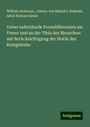 William Anderson: Ueber individuelle Formdifferenzen am Femur und an der Tibia des Menschen: mit Berücksichtigung der Statik des Kniegelenks, Buch