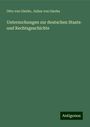 Otto Von Gierke: Untersuchungen zur deutschen Staats- und Rechtsgeschichte, Buch