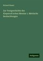 Richard Hamel: Zur Textgeschichte des Klopstock'schen Messias 1. Metrische Beobachtungen, Buch