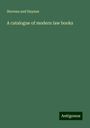 Stevens and Haynes: A catalogue of modern law books, Buch