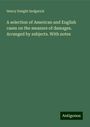 Henry Dwight Sedgwick: A selection of American and English cases on the measure of damages. Arranged by subjects. With notes, Buch