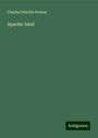 Charles Debrille Poston: Apache-land, Buch