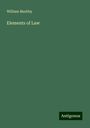 William Markby: Elements of Law, Buch