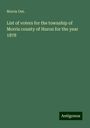 Morris Ont.: List of voters for the township of Morris county of Huron for the year 1878, Buch