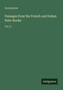 Anonymous: Passages from the French and Italian Note-Books, Buch