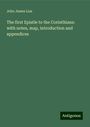 John James Lias: The first Epistle to the Corinthians: with notes, map, introduction and appendices, Buch