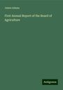 James Adams: First Annual Report of the Board of Agriculture, Buch