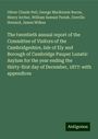 Oliver Claude Pell: The twentieth annual report of the Committee of Visitors of the Cambridgeshire, Isle of Ely and Borough of Cambridge Pauper Lunatic Asylum for the year ending the thirty-first day of December, 1877: with appendices, Buch