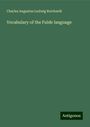 Charles Augustus Ludwig Reichardt: Vocabulary of the Fulde language, Buch