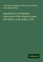 University of Glasgow. Library: Regulations for the Medical Department of Her Majesty's Army: War Office, 1st November, 1878, Buch