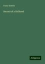 Fanny Kemble: Record of a Girlhood, Buch