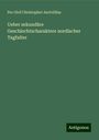 Per Olof Christopher Aurivillius: Ueber sekundäre Geschlechtscharaktere nordischer Tagfalter, Buch