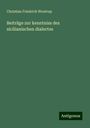 Christian Friedrich Wentrup: Beiträge zur kenntniss des sicilianischen dialectes, Buch